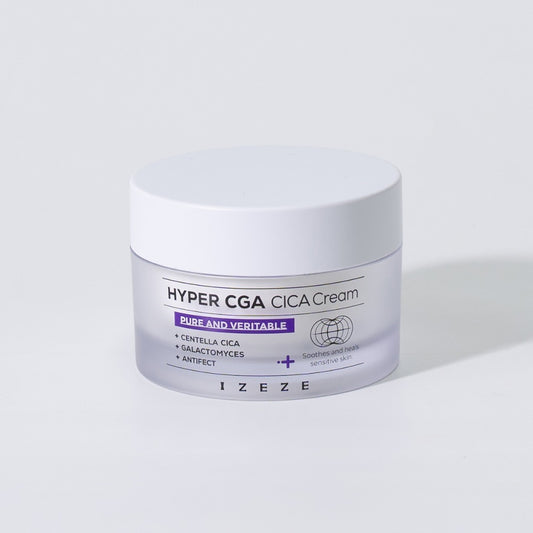 Crema calmanta si regeneranta cu Centella Asiatica, Mucina de Melc si ingredientul brevetat Antifect, Hyper CGA Cica, IZEZE, 50 ml