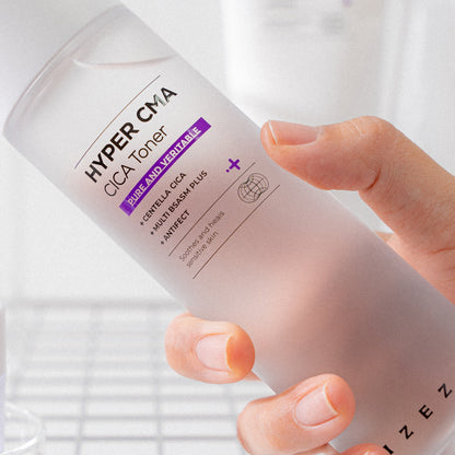 Toner calmant si regenerant cu Centella Asiatica si ingredientul brevetat Antifect, Hyper CMA Cica, IZEZE, 150 ml