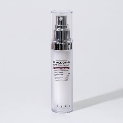 Ser revitalizant pentru ingrijirea pielii cu ulei de Chimen Negru, Niacinamide si Centella Asiatica, Black Cumin NPB, IZEZE, 30 ml
