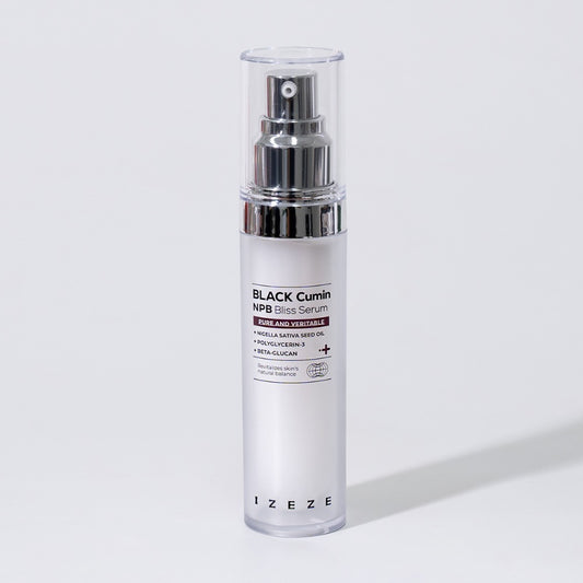 Ser revitalizant pentru ingrijirea pielii cu ulei de Chimen Negru, Niacinamide si Centella Asiatica, Black Cumin NPB, IZEZE, 30 ml