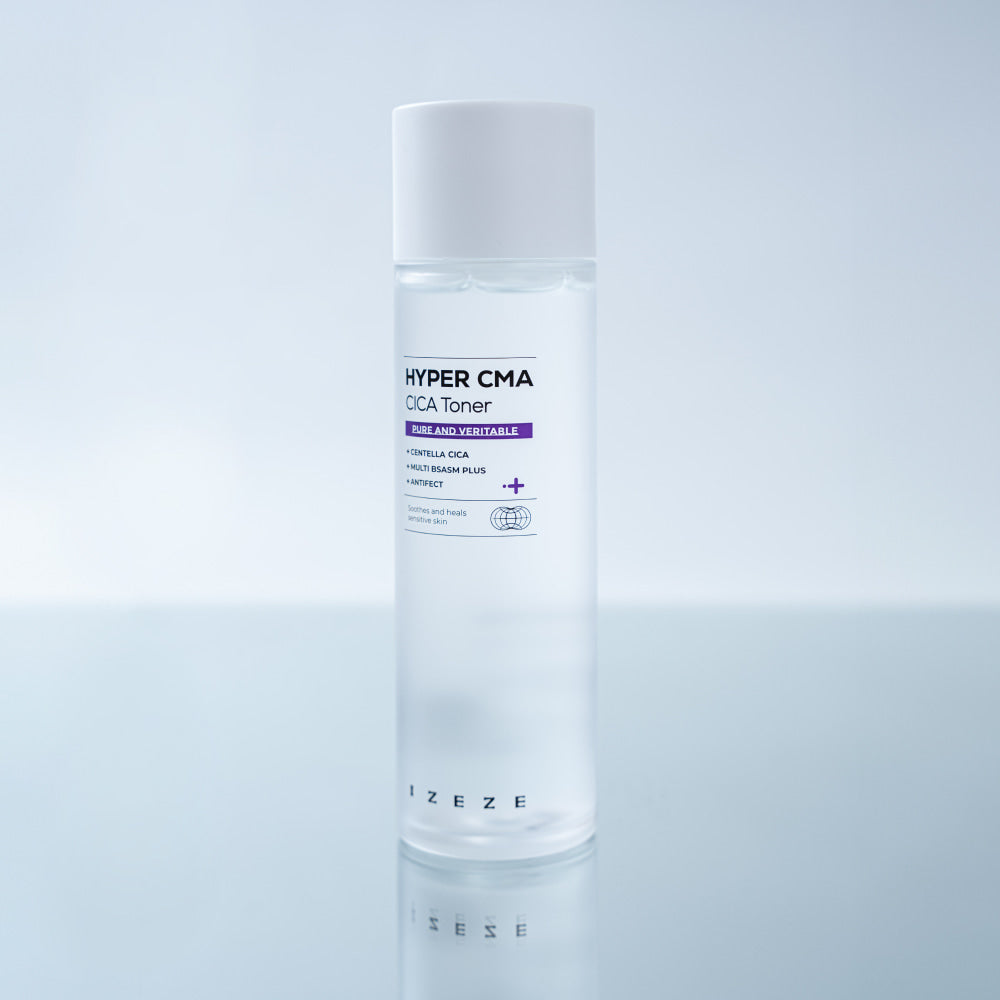 Toner calmant si regenerant cu Centella Asiatica si ingredientul brevetat Antifect, Hyper CMA Cica, IZEZE, 150 ml