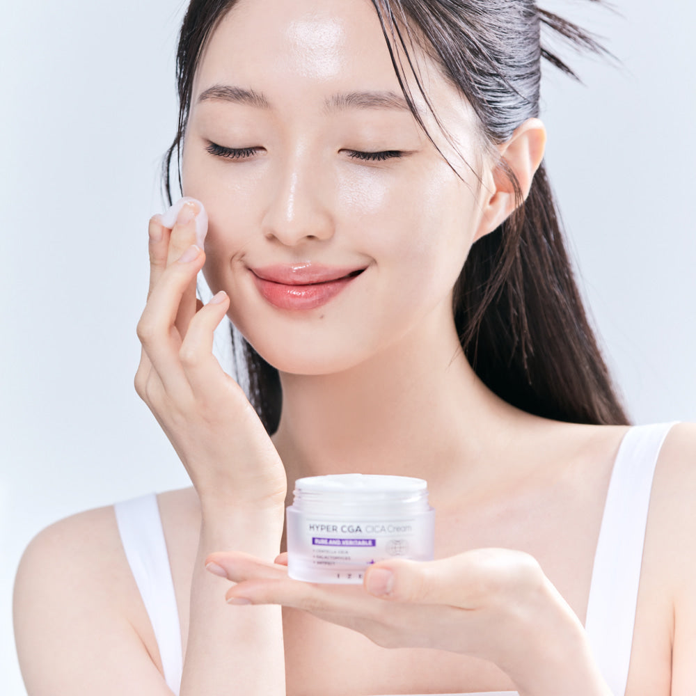 Crema calmanta si regeneranta cu Centella Asiatica, Mucina de Melc si ingredientul brevetat Antifect, Hyper CGA Cica, IZEZE, 50 ml