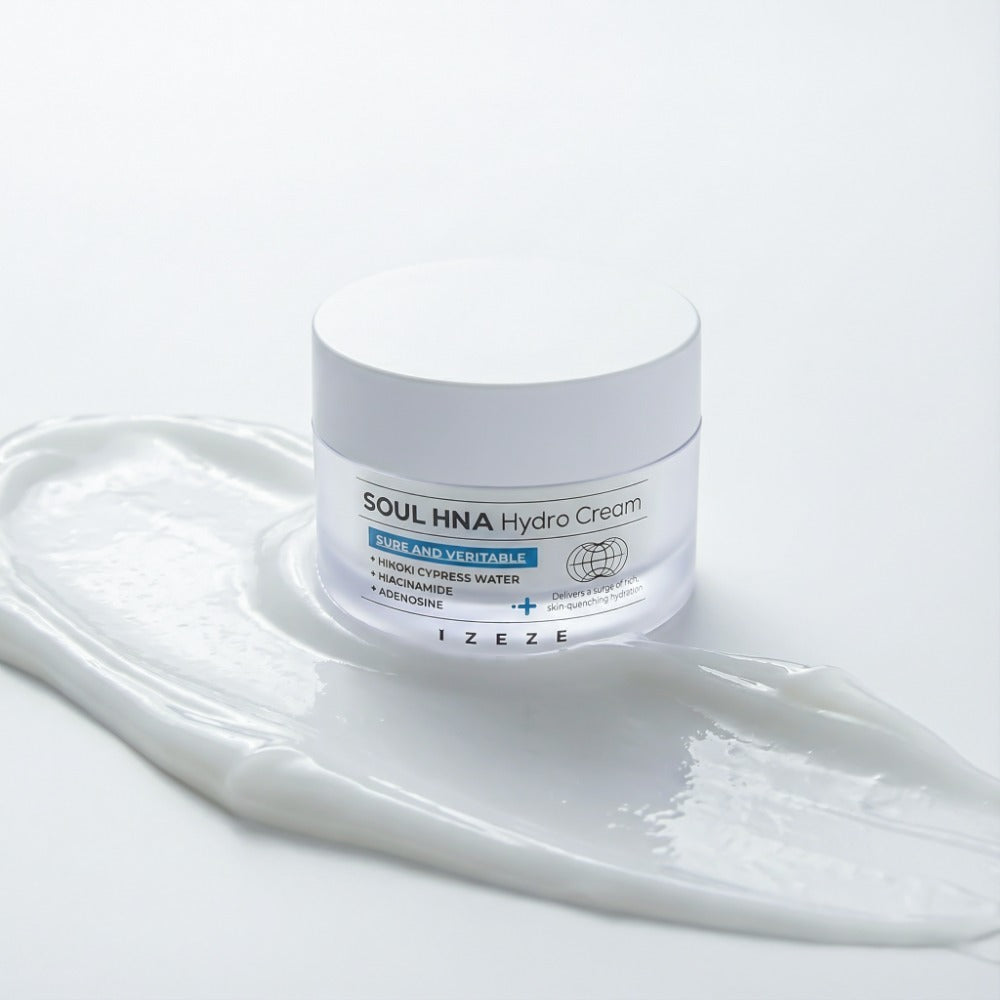 Crema regeneranta si hidratanta cu 8 straturi de Acid Hialuronic si Apa de Chiparos, Soul HNA Hydro, IZEZE, 50 ml