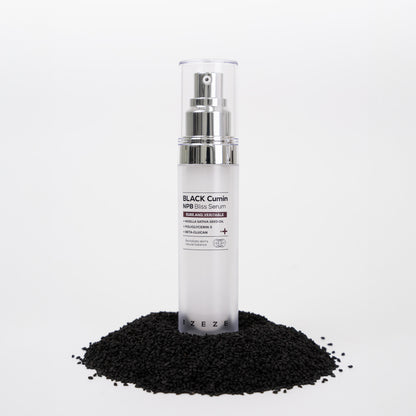 Ser revitalizant pentru ingrijirea pielii cu ulei de Chimen Negru, Niacinamide si Centella Asiatica, Black Cumin NPB, IZEZE, 30 ml