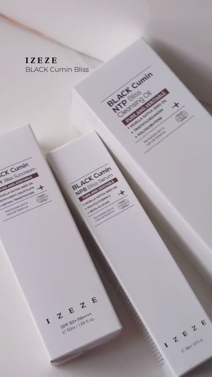 Ser revitalizant pentru ingrijirea pielii cu ulei de Chimen Negru, Niacinamide si Centella Asiatica, Black Cumin NPB, IZEZE, 30 ml